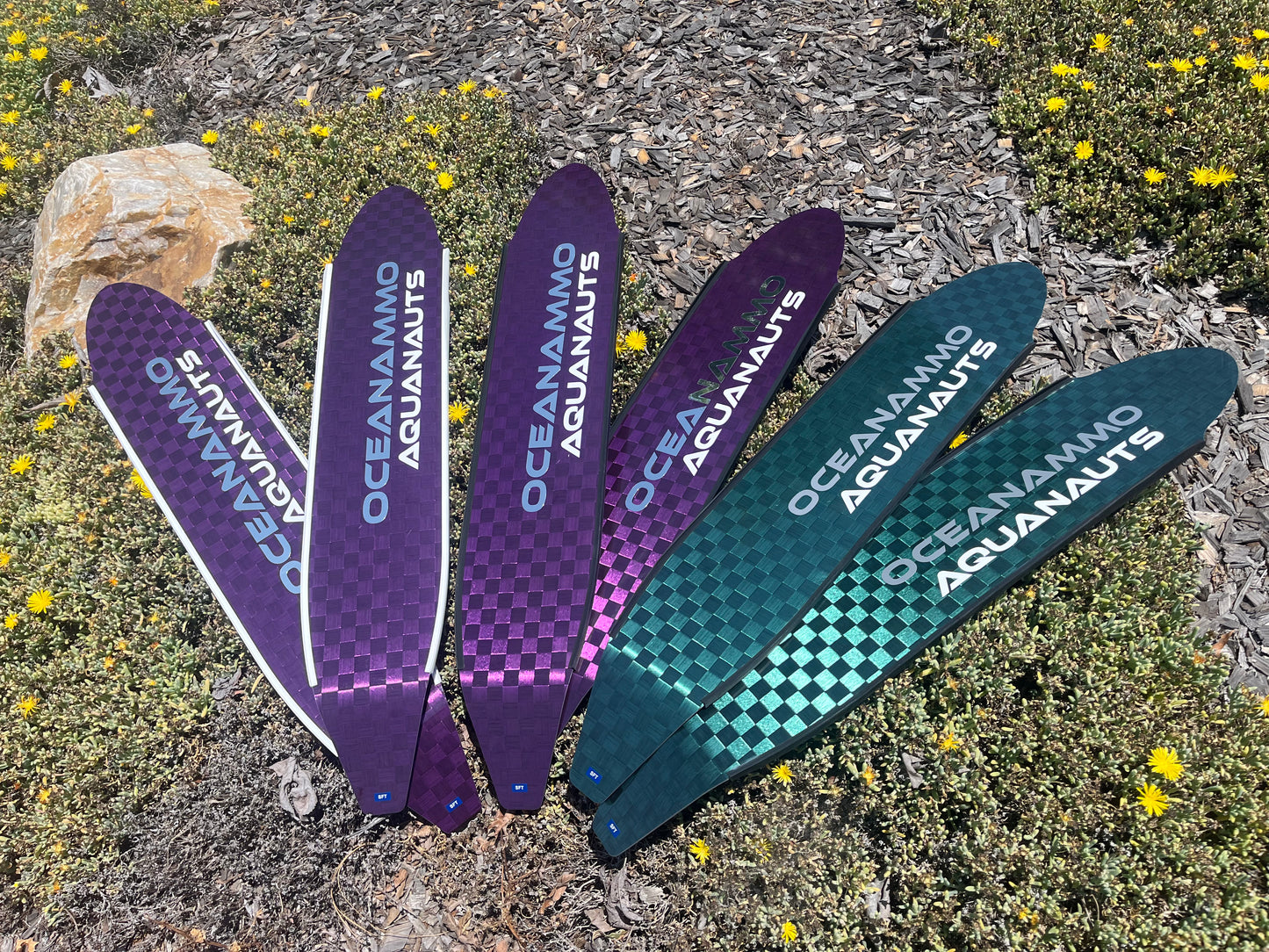 Aletas de apnea de fibra de carbono Oceanammo