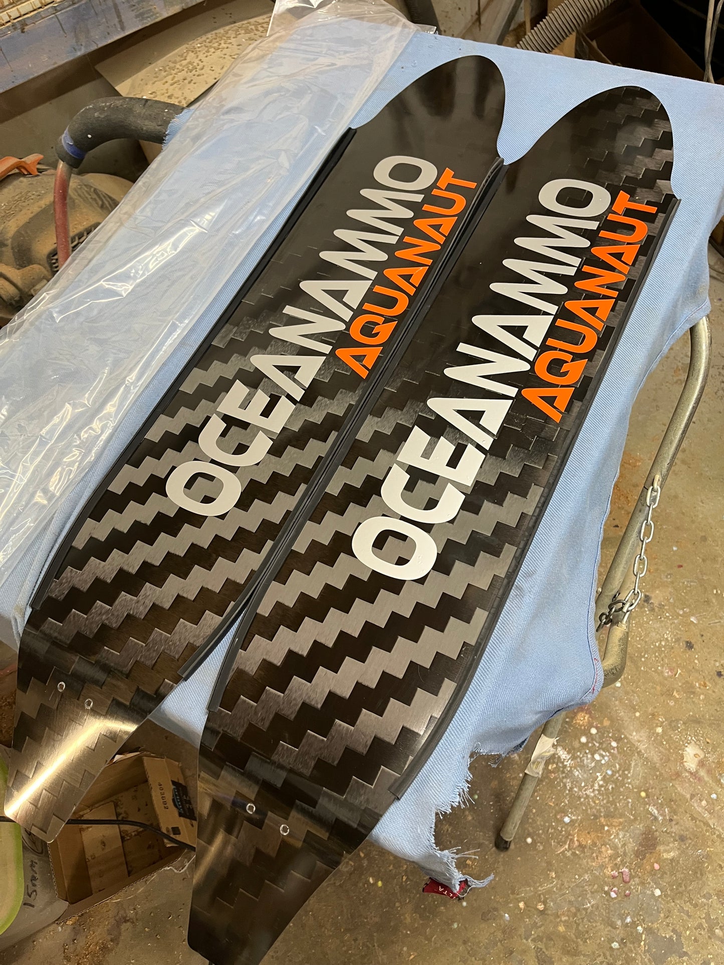 Oceanammo Carbon Fiber Freediving Blades Long